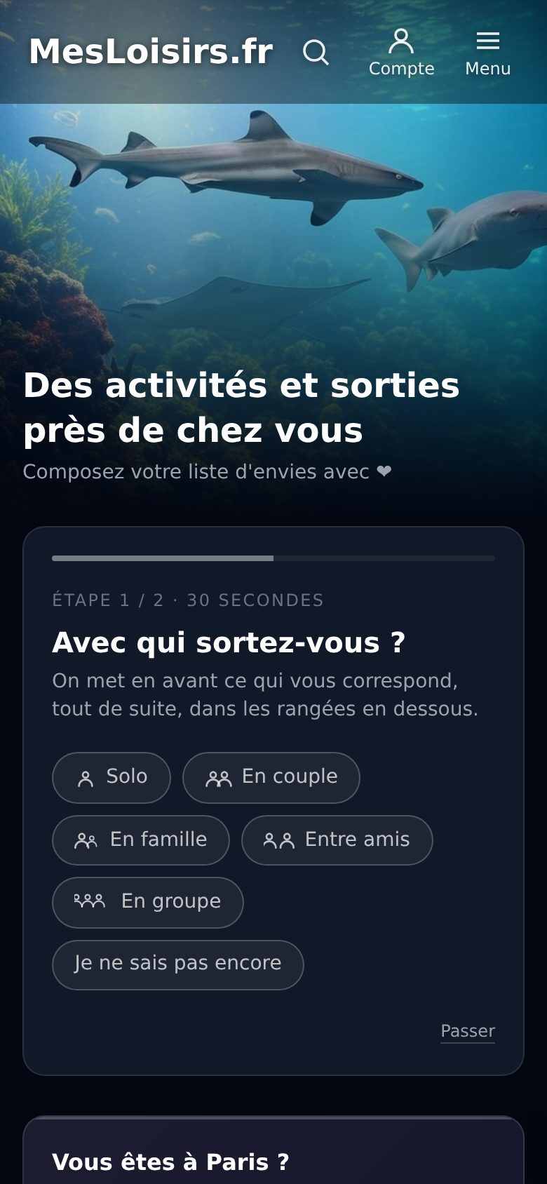 MesLoisirs.fr sur téléphone